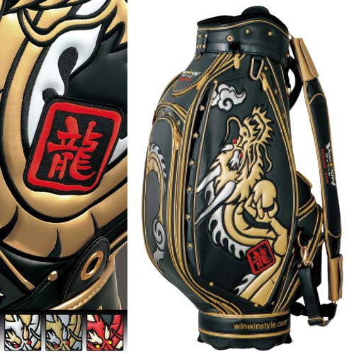 WINWIN STYLE RISING DRAGON キャディバッグ【K619】 Winwin Style Rising Dragon Cart Bags : FairwayGolfUSA.com
