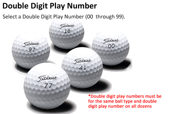 Titleist Pro V1 Double Digit Number Golf Balls [TIT_CS_14000611] - .95 : FairwayGolfUSA.com