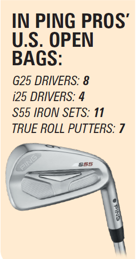 PING golf equipment usage at the 2014 US Open at Pinehurst